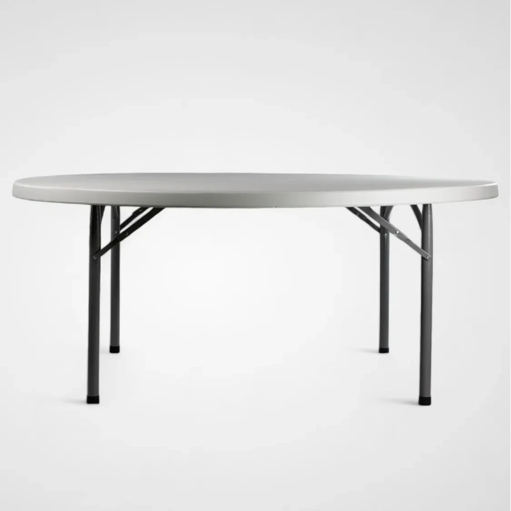 mobiliario-contract-mesa redonda 180cm catering blanca